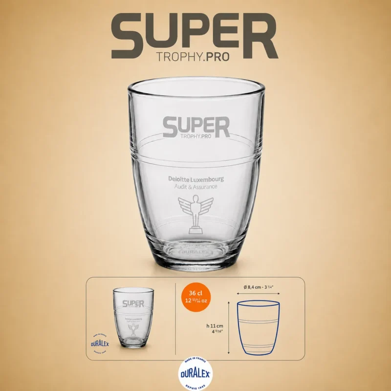 Verre Duralex Gigogne 36 cl personnalisé