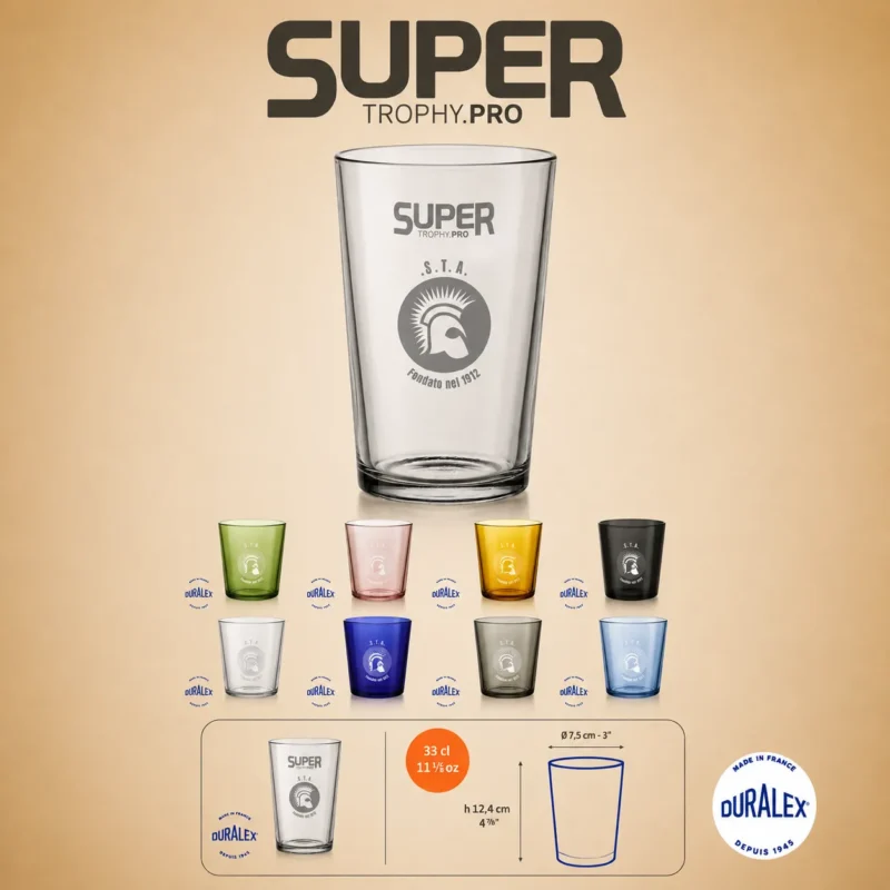 Verre à bière Duralex Unie 33 & 56 cl personnalisé