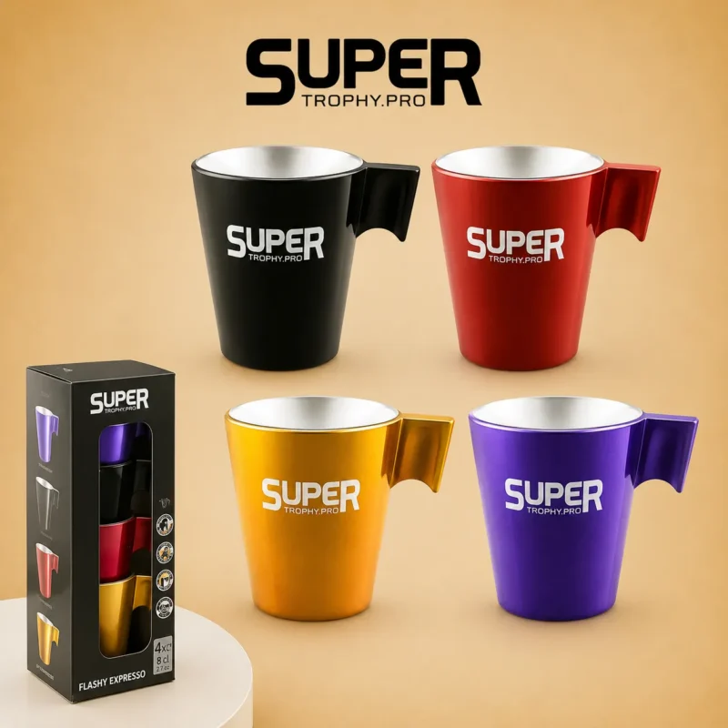 Set de 4 Tasses Expresso personnalisées