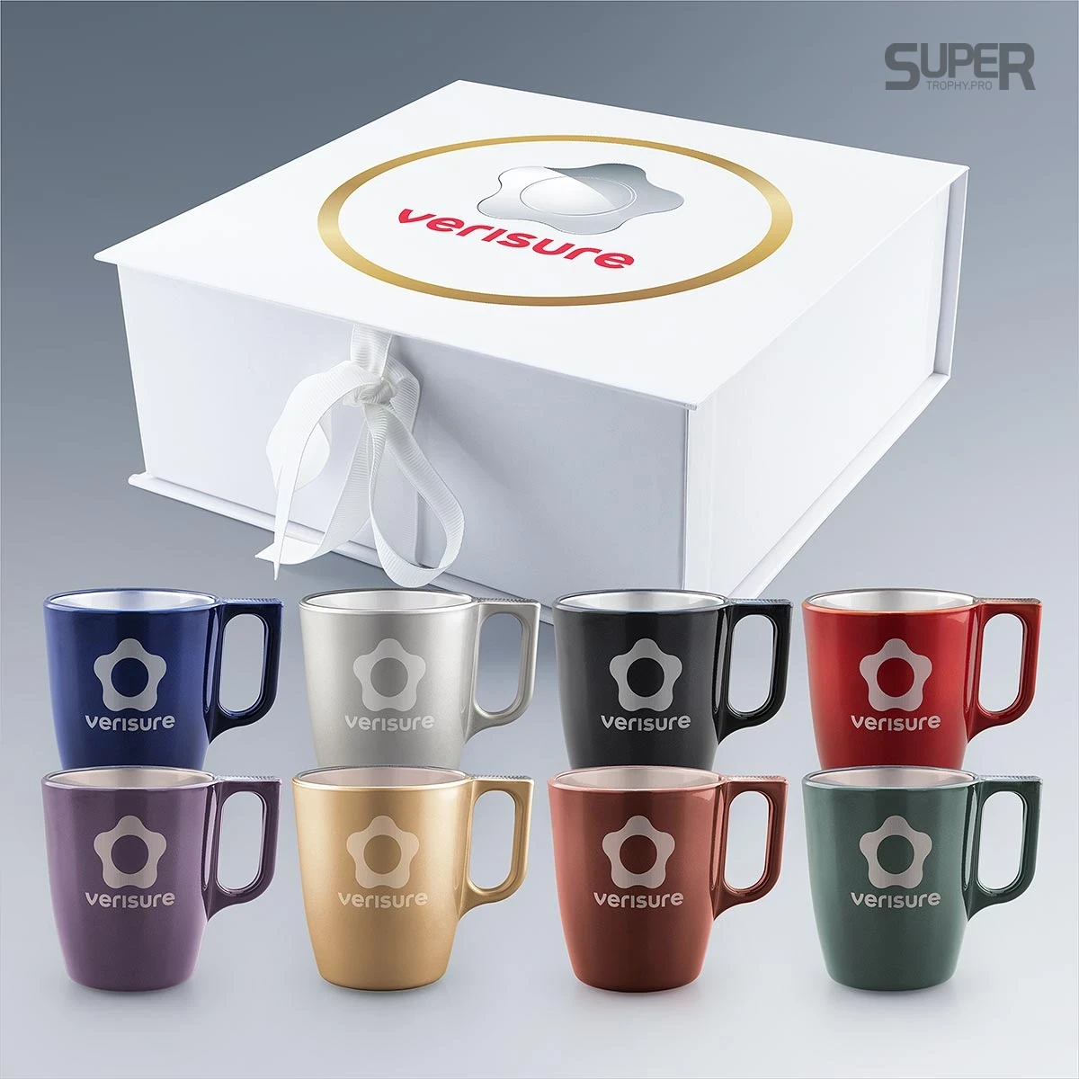 Coffret 4 Mugs 25 cl personnalisé
