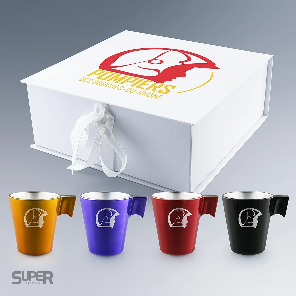 Coffret de 4 Tasses Expresso personnalisé