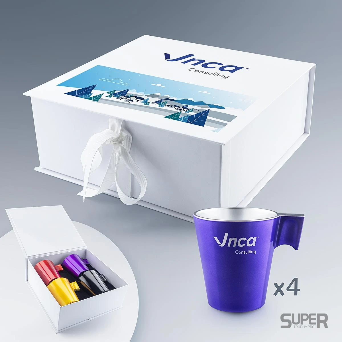 Coffret de 4 Tasses Expresso personnalisé