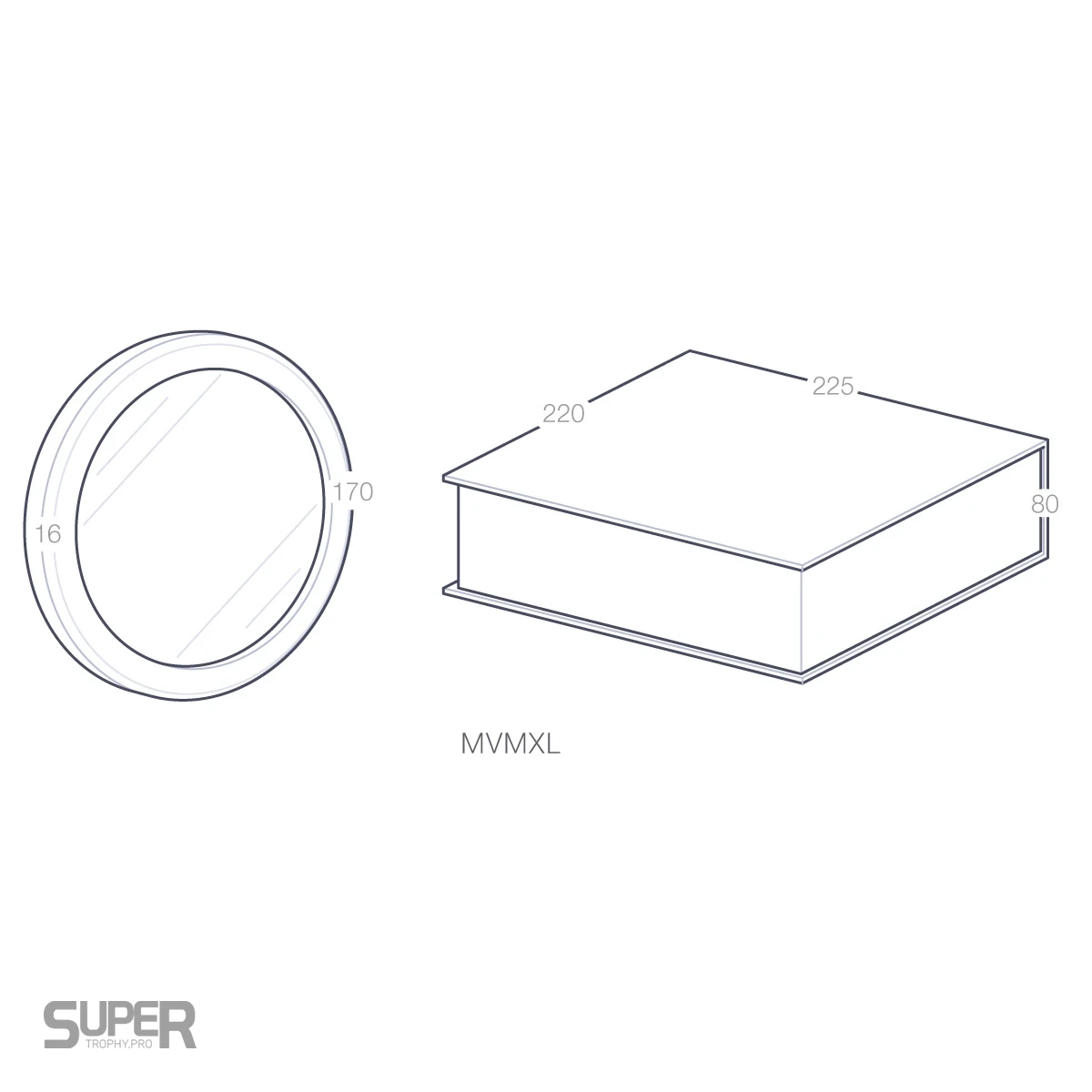 Coffret Médaille XL personnalisé