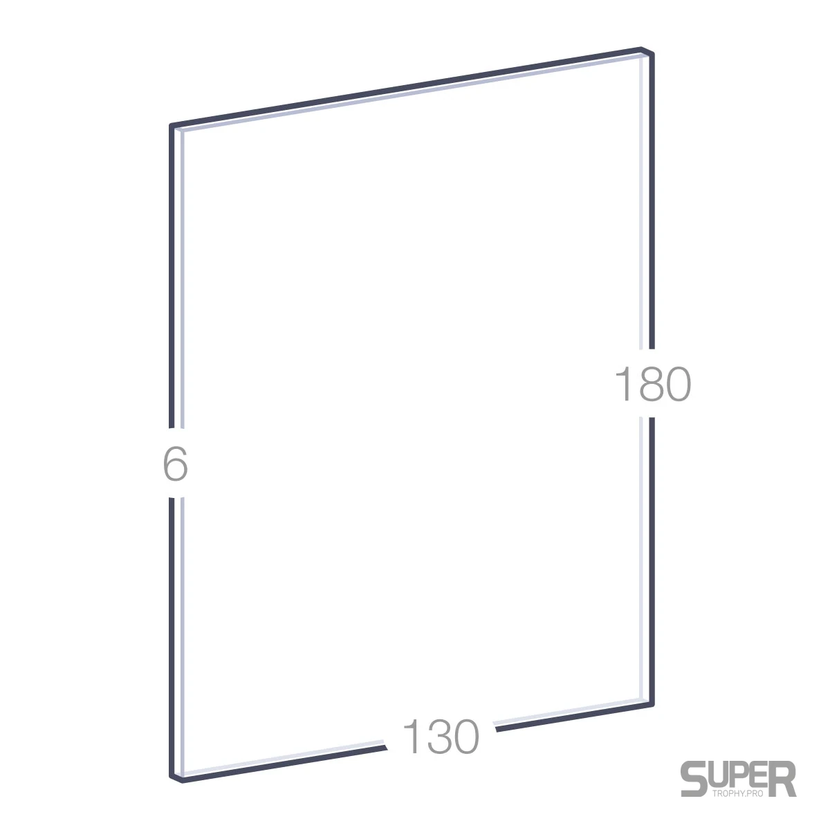 Grande plaque en verre 18 cm personnalisée
