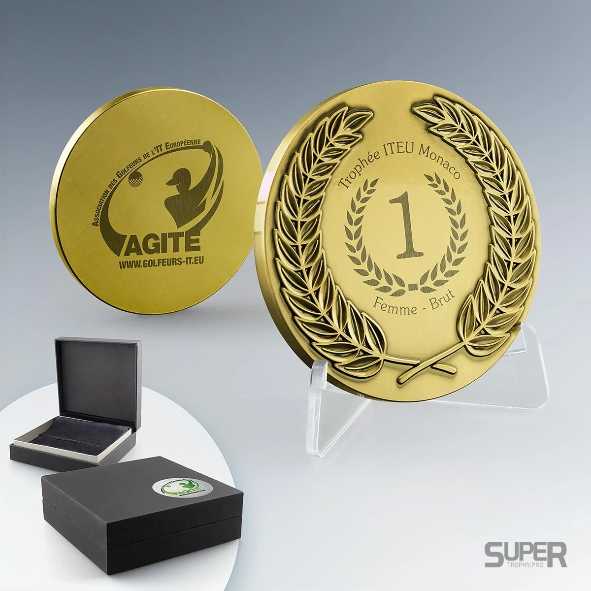 Médaille Lauriers personnalisée