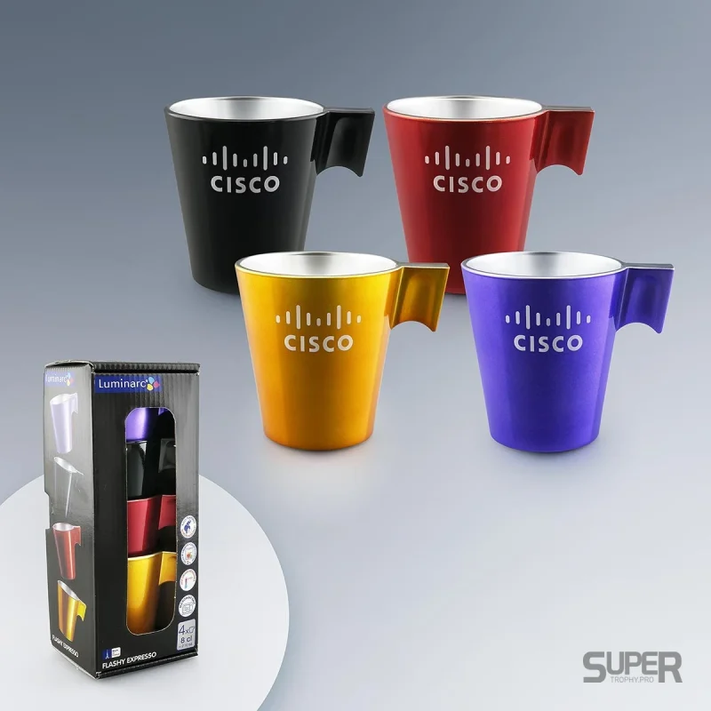 Set de 4 Tasses Expresso personnalisées
