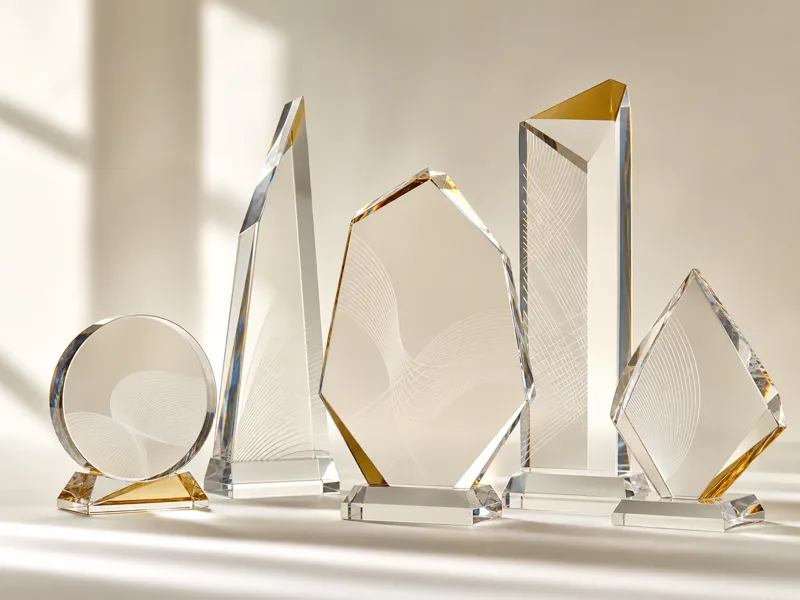 Trophées en verre